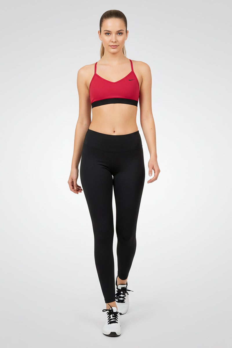 Nike Women Brand Logo Padded Sports Bra, Fuchsia - Image 1